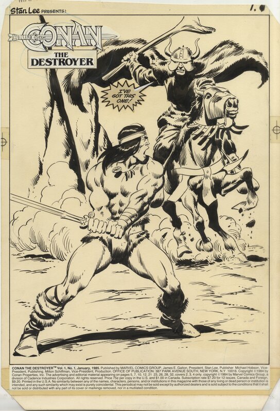 Conan the destroyer par John Buscema - Planche originale