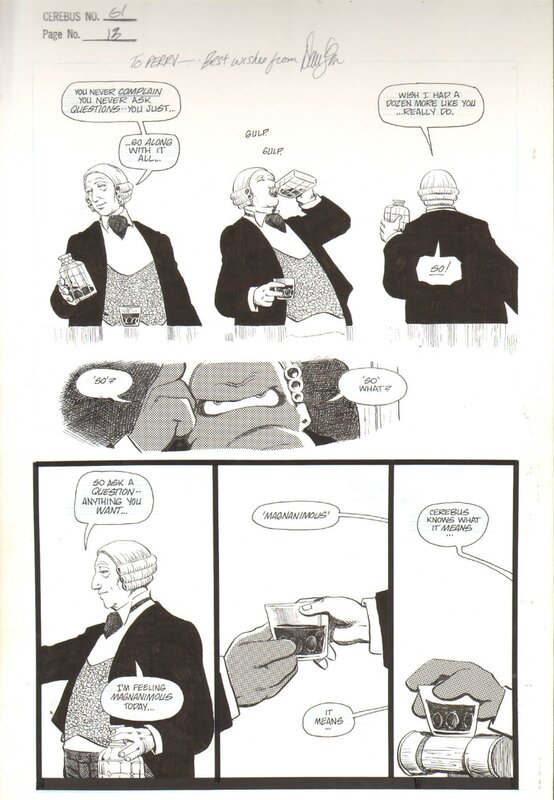Cerebus page by Dave Sim - Comic Strip Cerebus page by Dave Sim - Comic Strip