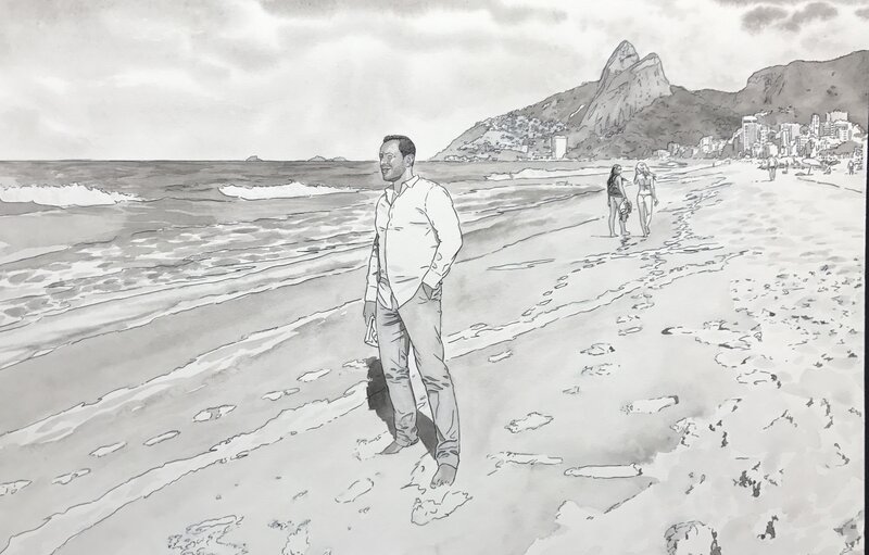Lounis Chabane, The men from Ipanema - Illustration originale