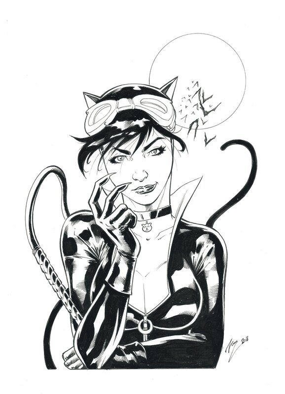 Catwoman by Vicente Cifuentes - Original Illustration