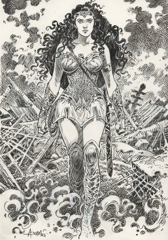 Wonder Woman by Mohamed Aouamri - Illustration originale