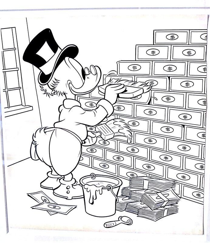 Tony Strobl, Steve Steere, Uncle Scrooge 42 Cover - Original Cover Tony Strobl, Steve Steere, Uncle Scrooge 42 Cover - Original Cover