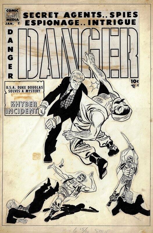 Danger # 7 (1954) par Don Heck - Couverture originale