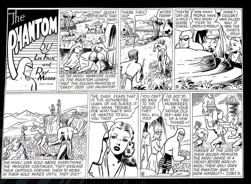 Wilson McCoy, The Phantom Sunday page 27.05.1945 - Planche originale Wilson McCoy, The Phantom Sunday page 27.05.1945 - Planche originale