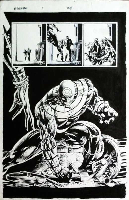 Elektra #1 page 24 by Mike Deodato Jr. - Original art