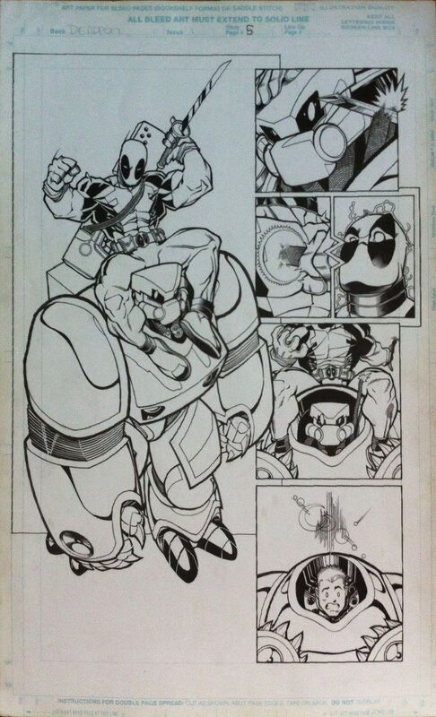 Deadpool #1 page 5 par Ed McGuinness - Œuvre originale