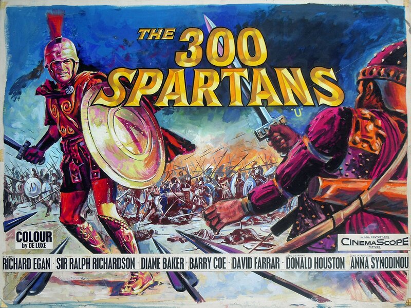 Tom Chantrell, The 300 Spartans (1962) - Illustration originale