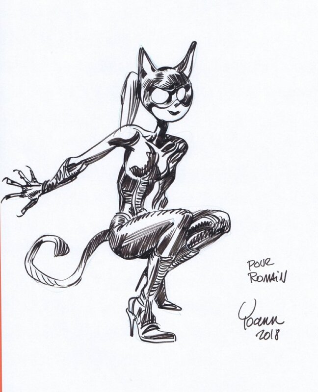 Catwoman par Yoann - Dédicace