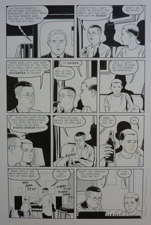 Adrian Tomine, Blonde platine (Summer blonde) - page 102 - Planche originale