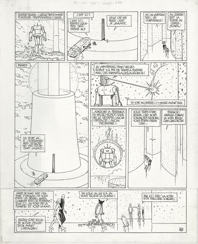 Moebius, L'incal Tome 3 Planche 20 - Comic Strip
