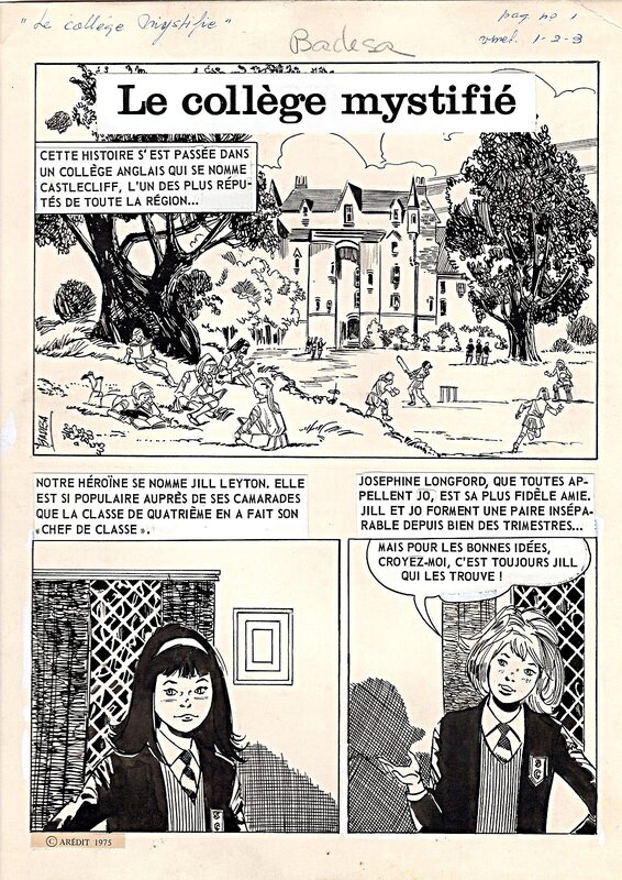 Jordi Badesa i Giner, Le collège mystifié - Parution dans le magazine Clapotis n°111 (Aredit) - Comic Strip