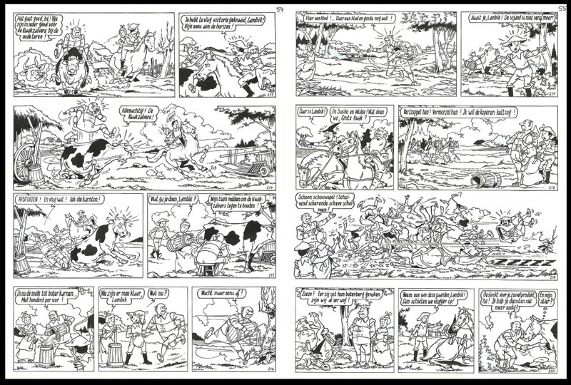 Willy Vandersteen, Paul Geerts, Suske en Wiske 164 : De raap van Rubens - Planche originale