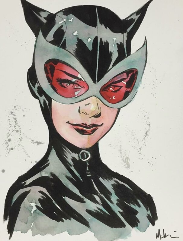 Mike McKone Catwoman - Illustration originale