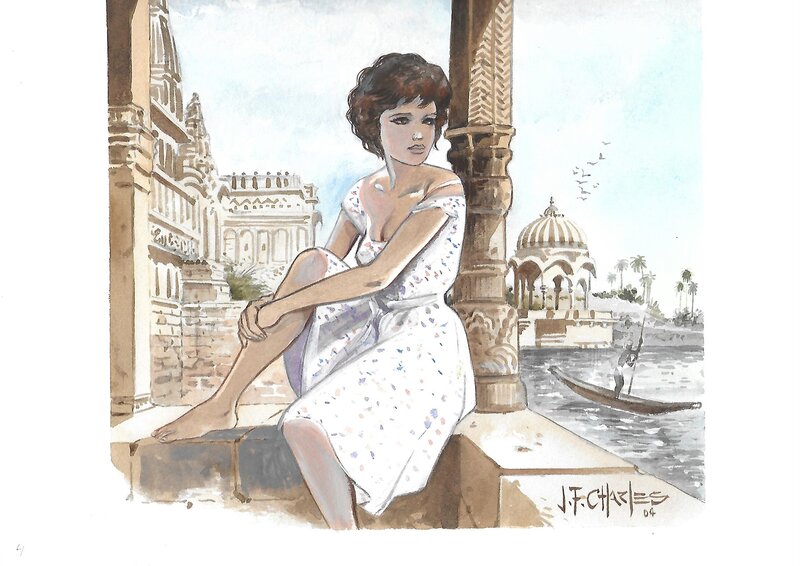 India Dreams by Jean-François Charles - Original Illustration