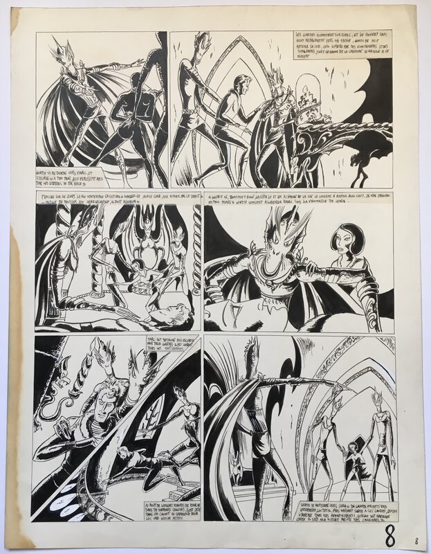 Philippe Druillet, Adaption d'un roman par Alex Raymond - Comic Strip Philippe Druillet, Adaption d'un roman par Alex Raymond - Comic Strip