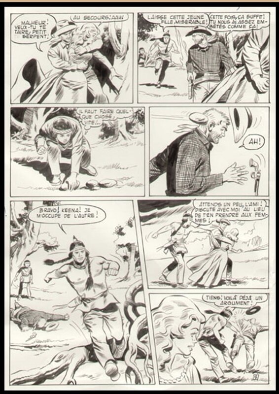 Carlo Marcello, Fernando Fusco, Aigle noir n°28, pl 4 - Comic Strip