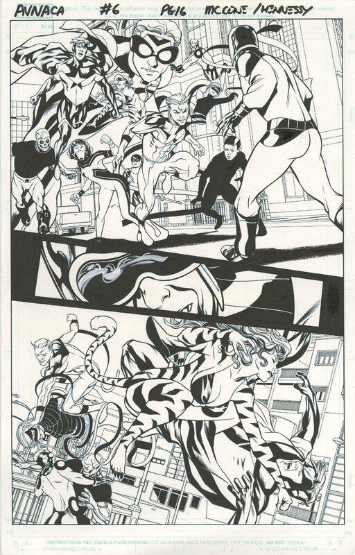 Mike McKone, Andrew Hennessy, Avengers academy #6 p.16 - Planche originale