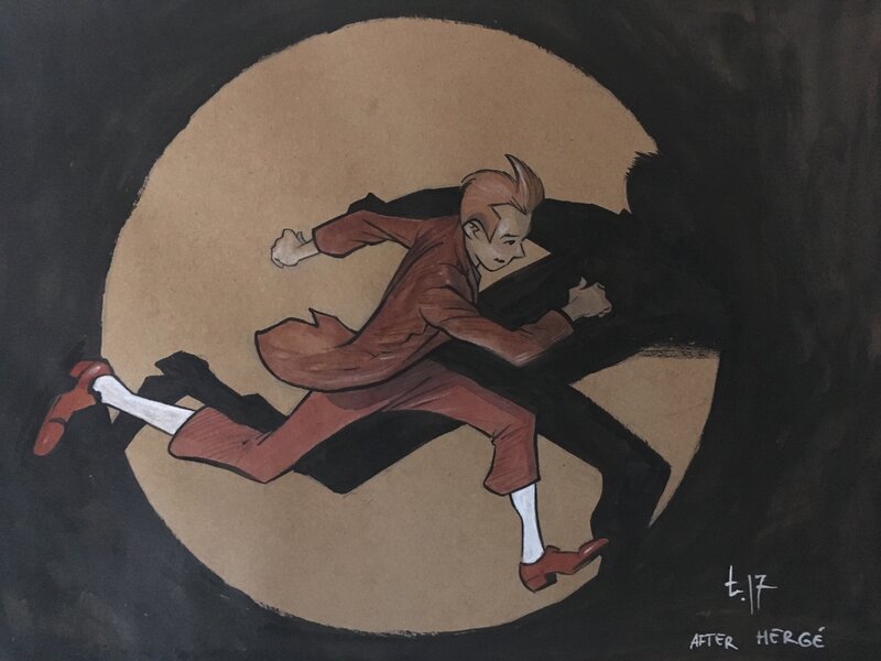Tintin Fan Art par Tirso - Illustration originale