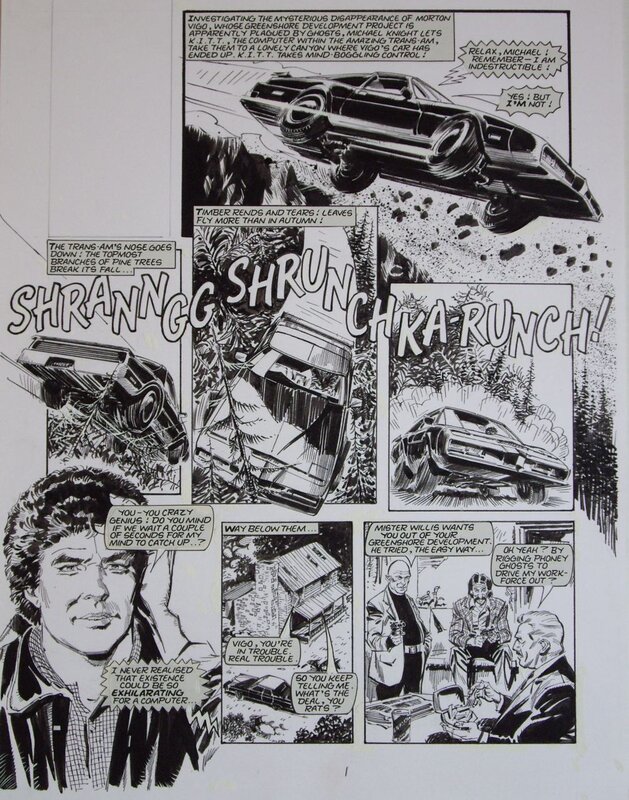 Barrie Mitchell, K 2000 - Knight Rider - Comic Strip