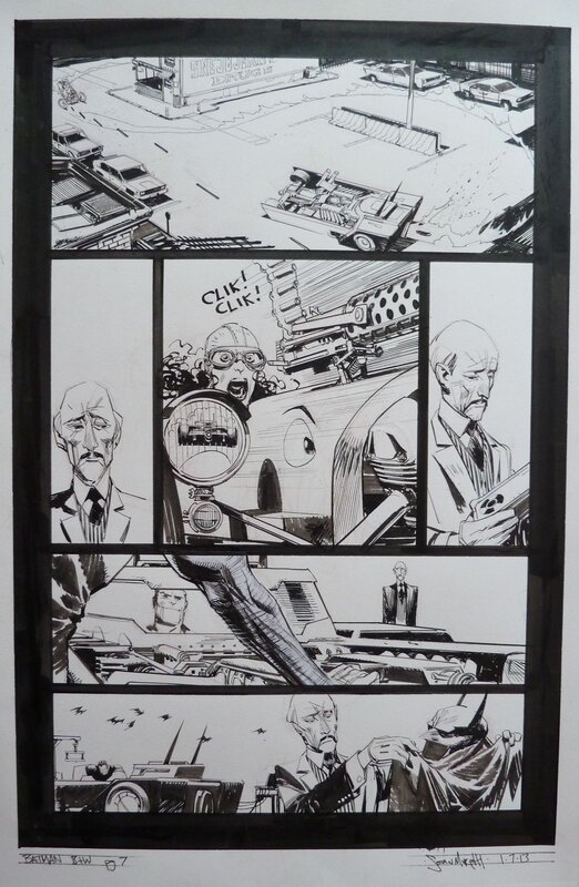 Batman B&W Page 7 par Sean Murphy - Planche originale