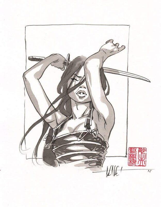 Samurai by Frédéric Genêt - Original Illustration
