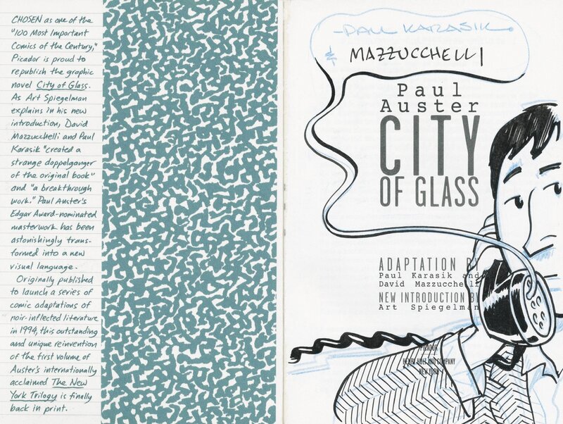 Paul Karasik, David Mazzucchelli, Paul Aster, 2005 - City of Glass  (Illustration - American KV) - Illustration originale