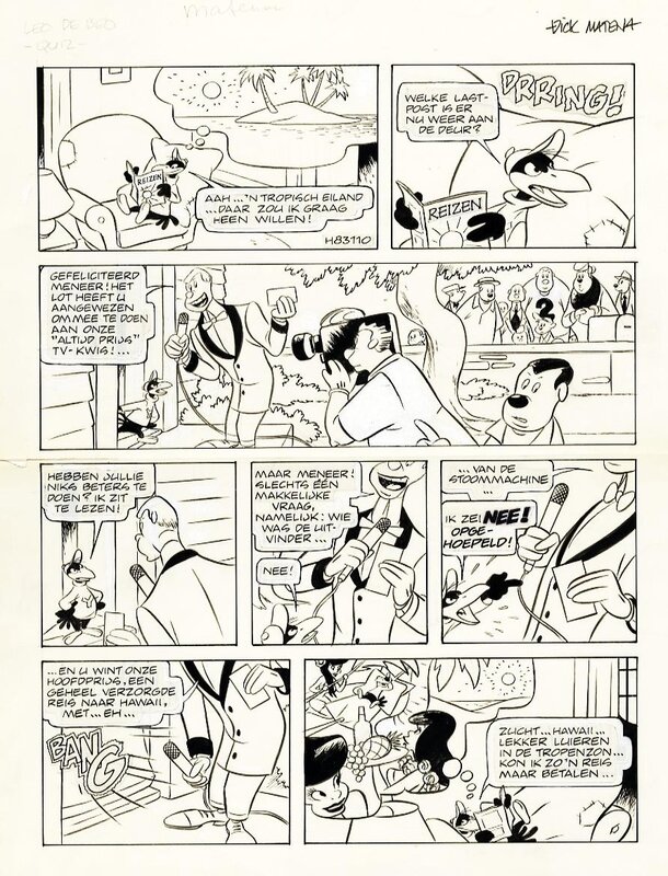 Dick Matena, 1984? - Leo de Beo (Page - Dutch KV) - Comic Strip