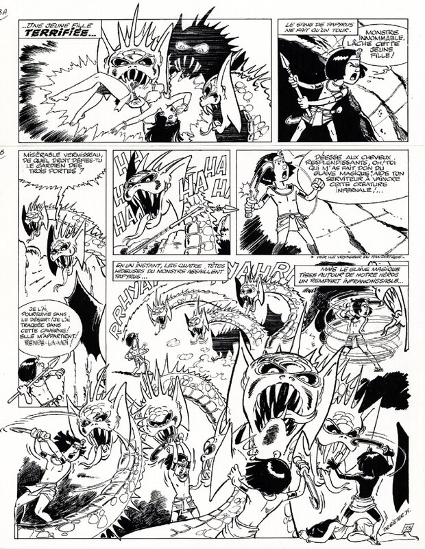 Lucien De Gieter, 1975 - Papyrus (Page - Dupuis KV) - Comic Strip
