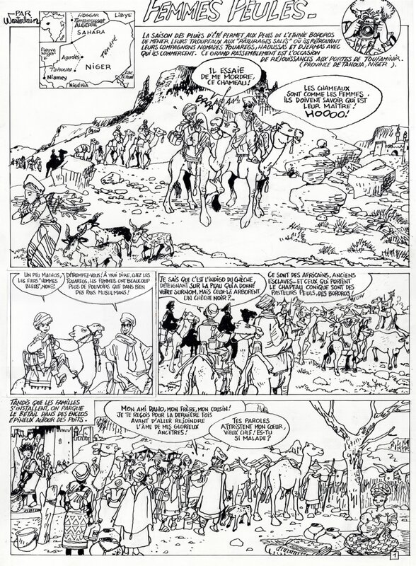 Marc Wasterlain, 1985? - Jeannette Pointu / Sarah (Page - Dupuis KV) - Comic Strip