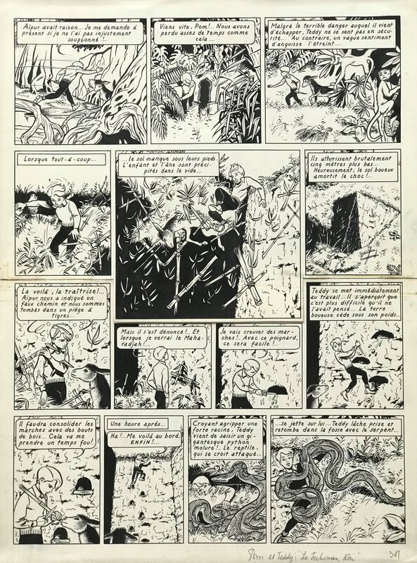 François Craenhals, Pom et Teddy - Le talisman noir - Comic Strip