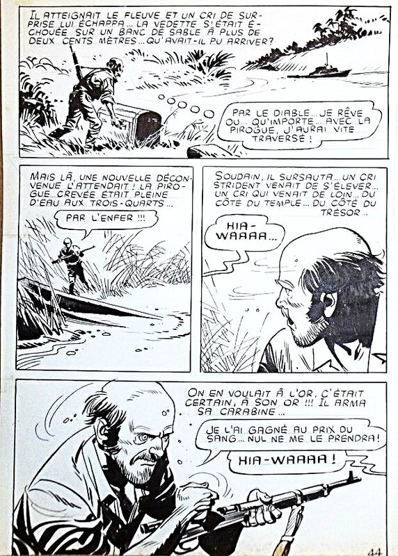 Ferdinando Tacconi, Les aventuriers de l'or, planche 44 - Yataca n°19 (Mon journal) - Comic Strip