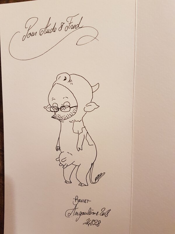 Dédicace de Boulet dans Notes tome 1 - Sketch Dédicace de Boulet dans Notes tome 1 - Sketch