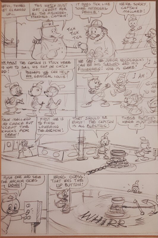Captain Outrageous par Carl Barks - Planche originale