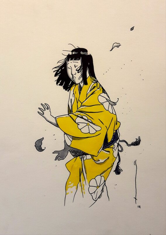 Geisha par Michetz - Illustration originale
