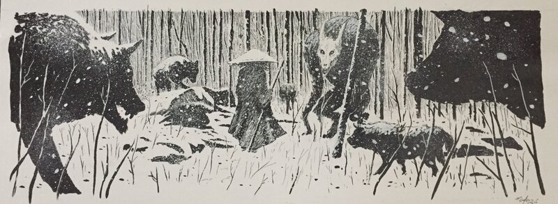Werewolf by François Gomès - Original Illustration