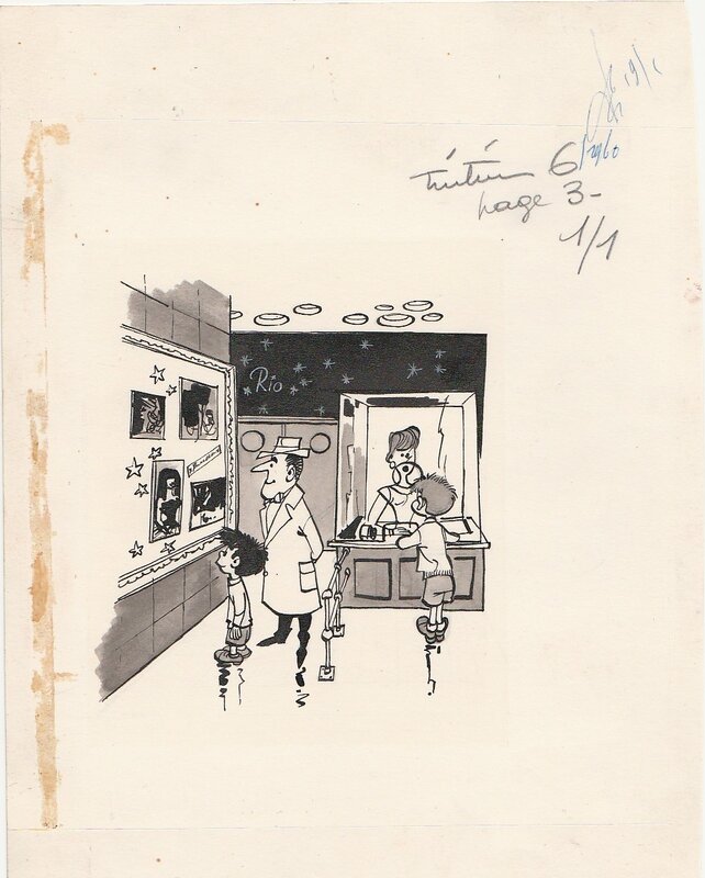 Le cinéma by Will - Original Illustration Le cinéma by Will - Original Illustration