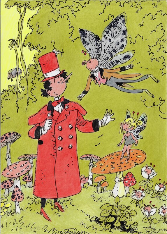 Wasterlain - Docteur Poche - Original Illustration Wasterlain - Docteur Poche - Original Illustration