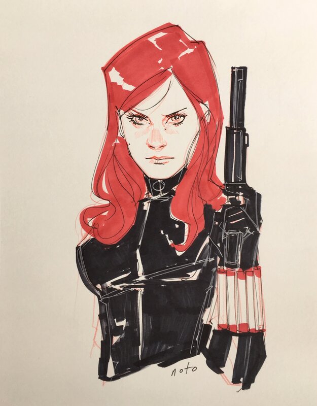 Black Widow par Phil Noto - Illustration originale
