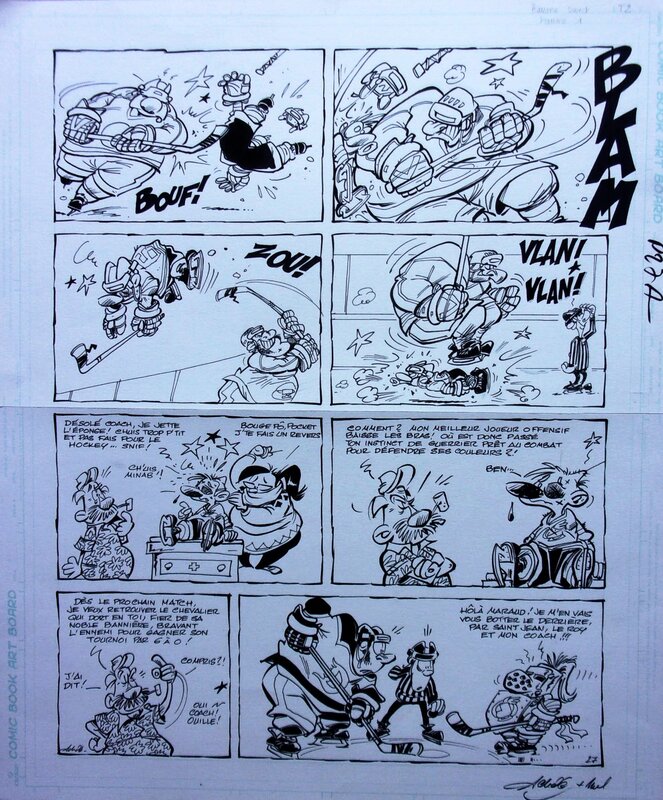 Achdé, Les canayens de Monroyal - Les Hockeyeurs - Comic Strip