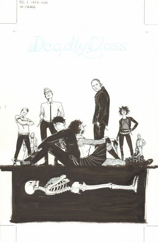 Craig: Deadly Class 1 cover - Couverture originale