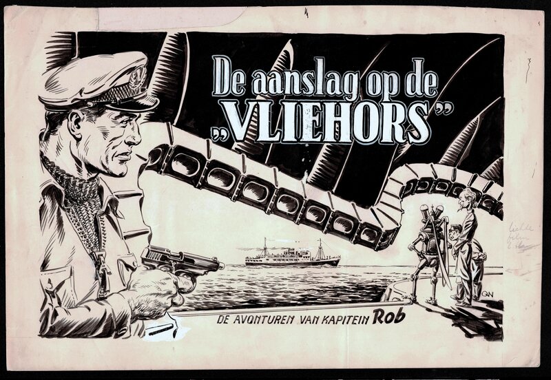 Pieter Kuhn, Kapitein Rob - V21 - De Aanslag op de Vliehorst - couverture - Couverture originale