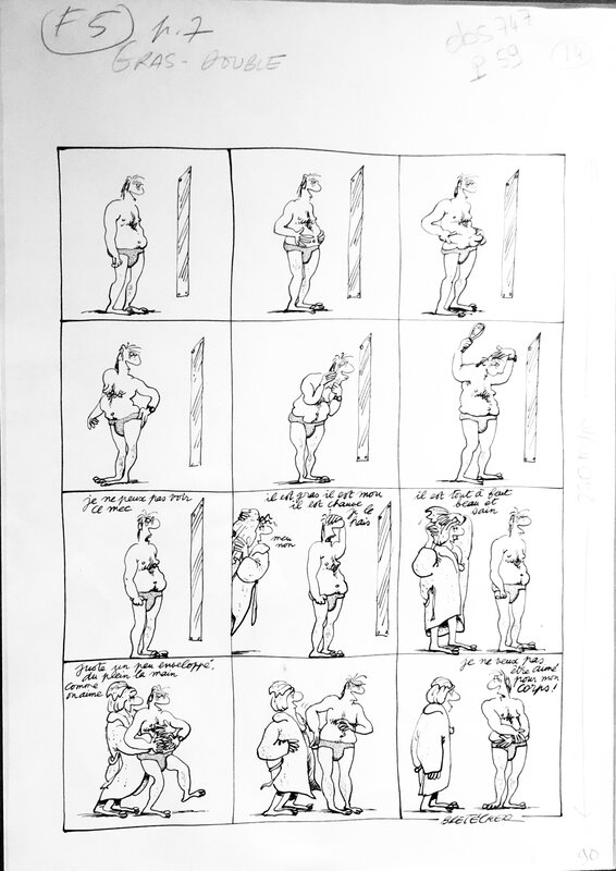 Gras double by Claire Bretécher - Comic Strip