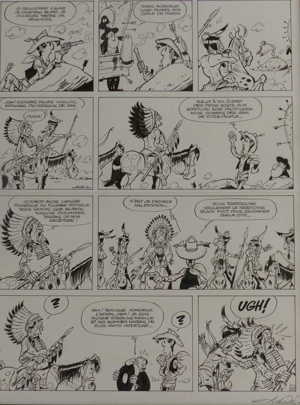 Achdé, Planche originale page 42 la terre promise - Comic Strip