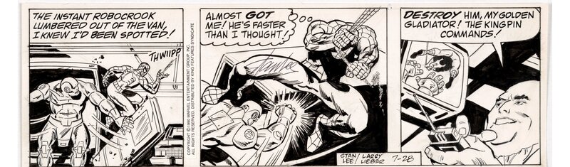 Spider man par Larry Lieber - Planche originale Spider man par Larry Lieber - Planche originale