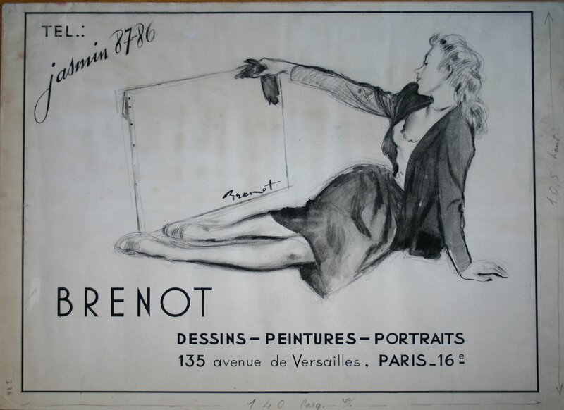 Jasmin 87-86 by Pierre-Laurent Brenot - Original Illustration