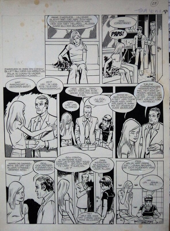 Dino Attanasio, Connie Wilshut dans Tina n°40 pl 8 - Comic Strip