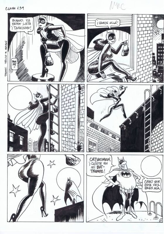 Jordi Bernet, Clara de Noche - Catwoman - Comic Strip