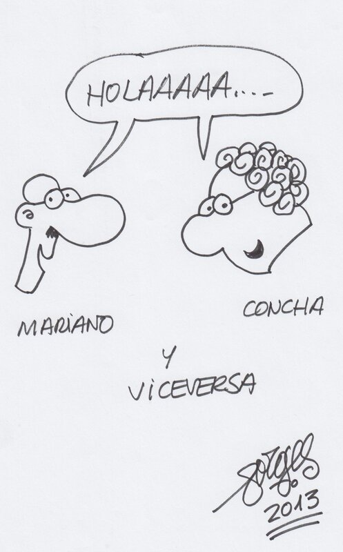 Concha & Mariano by Forges - Sketch