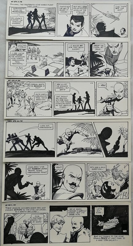 Gil Kane, Star Hawks dernière semaine - Comic Strip