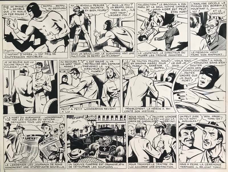 J. A. Dupuich, Wonderman - L'hercule de pierre - Comic Strip